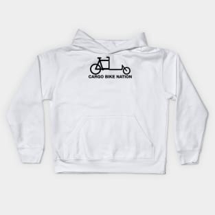 Cargo Bike Nation - Transparent Two-wheeler Kids Hoodie